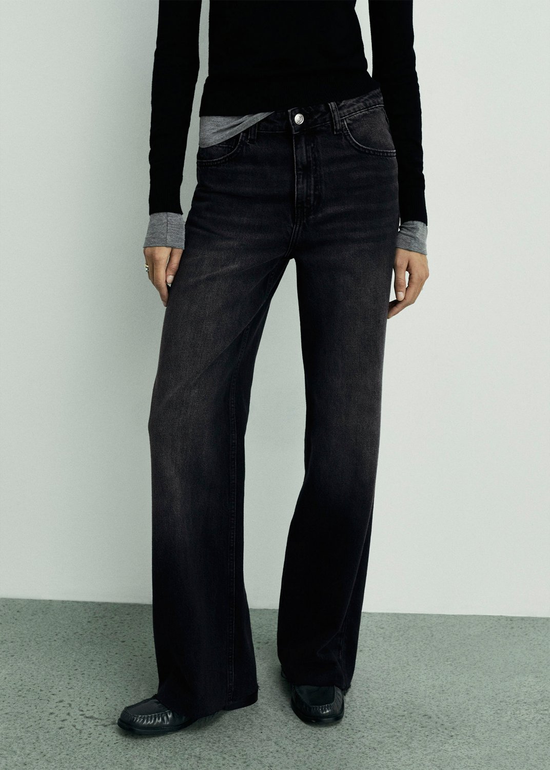 Danila Wideleg Highrise Jeans fra Mango